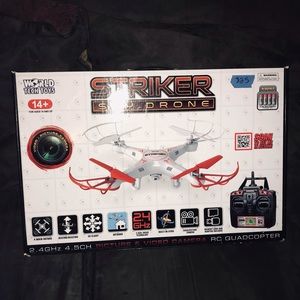 Striker spy drone quadcopter with video